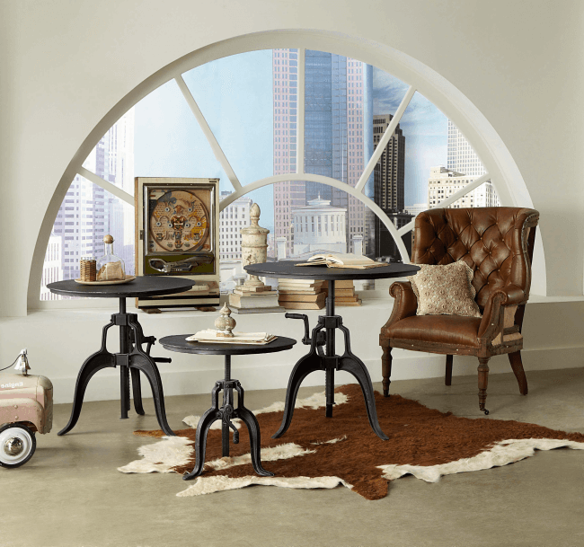 A wrought-iron table will become the main attraction of any room