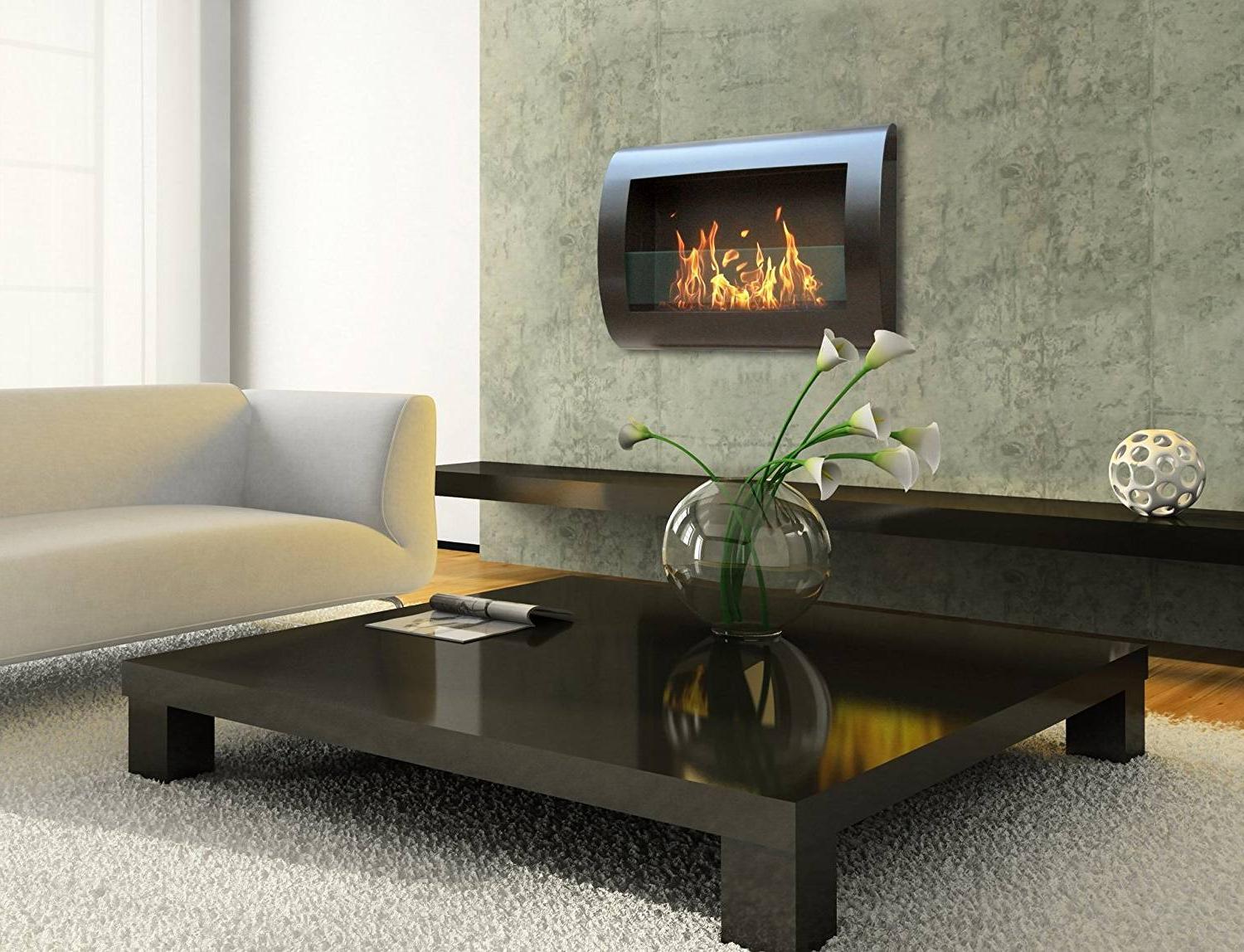 Electric fireplaces in a modern apartment