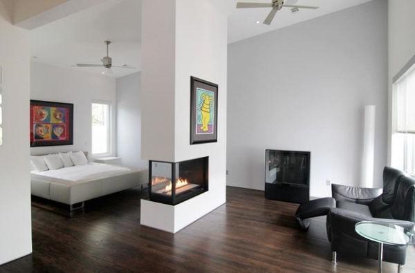 Stunning zoning option with a double-sided fireplace