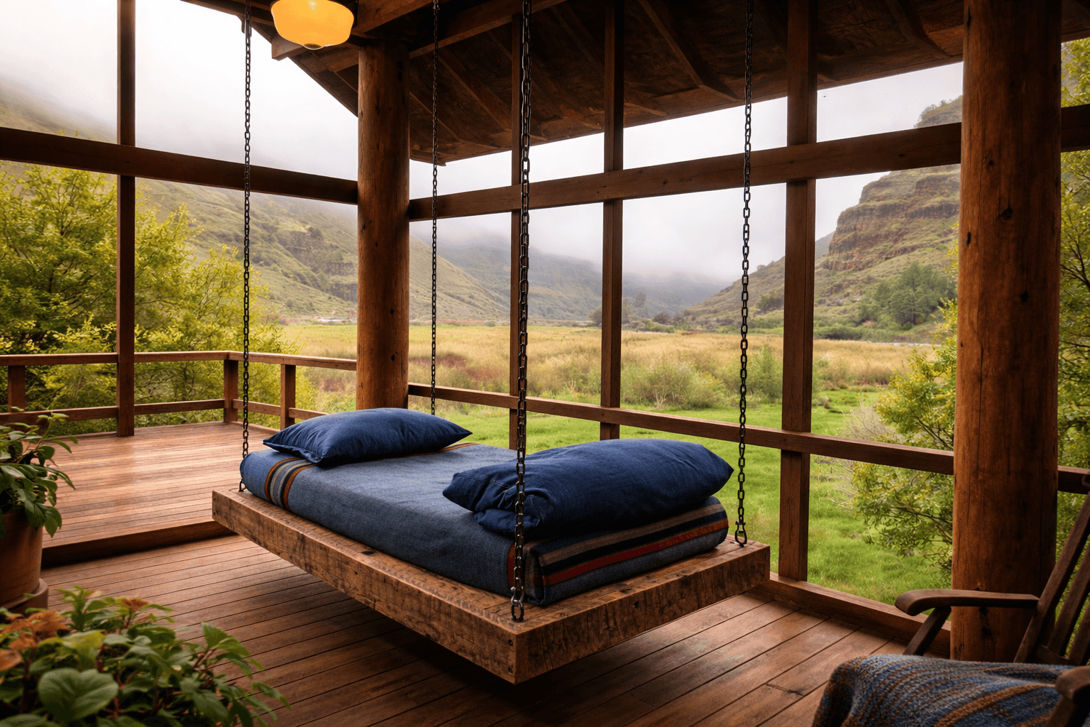 A Bedroom with a View - Hanging Bed