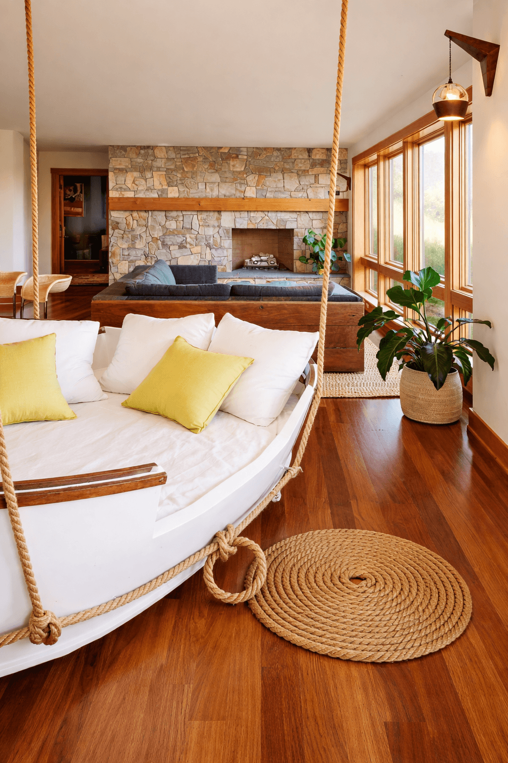 A-hanging-ship-bed