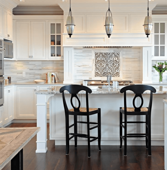 Black and white interior in a classic style