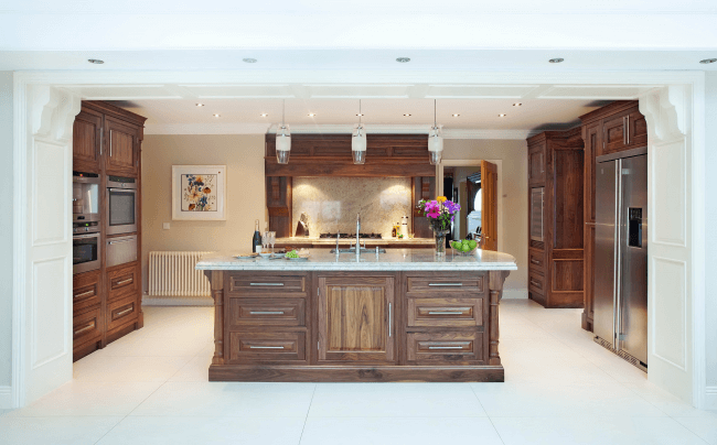 Classic dark wood kitchen