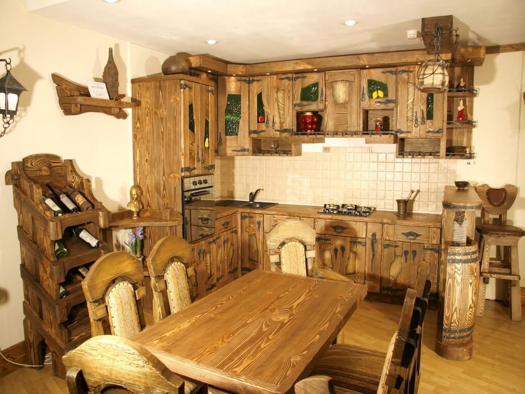 Sculpted, Medieval Style Kitchen