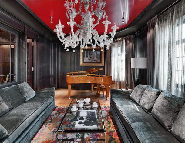 Red and black - a classic combination in interior design