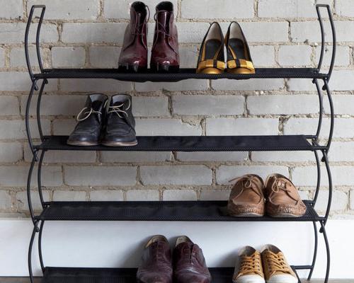 Quirky Metal Shoe Rack