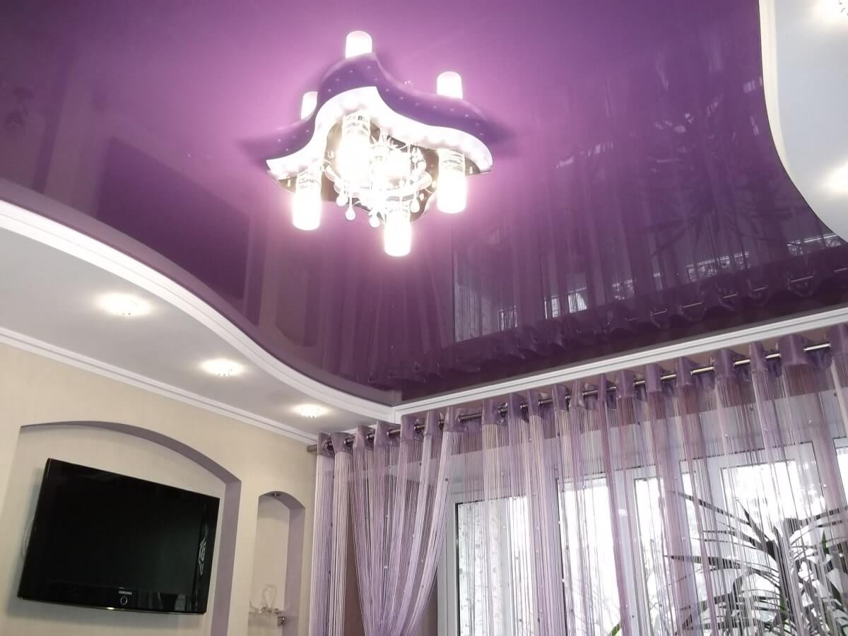 Waving Ethereal Purple ceiling