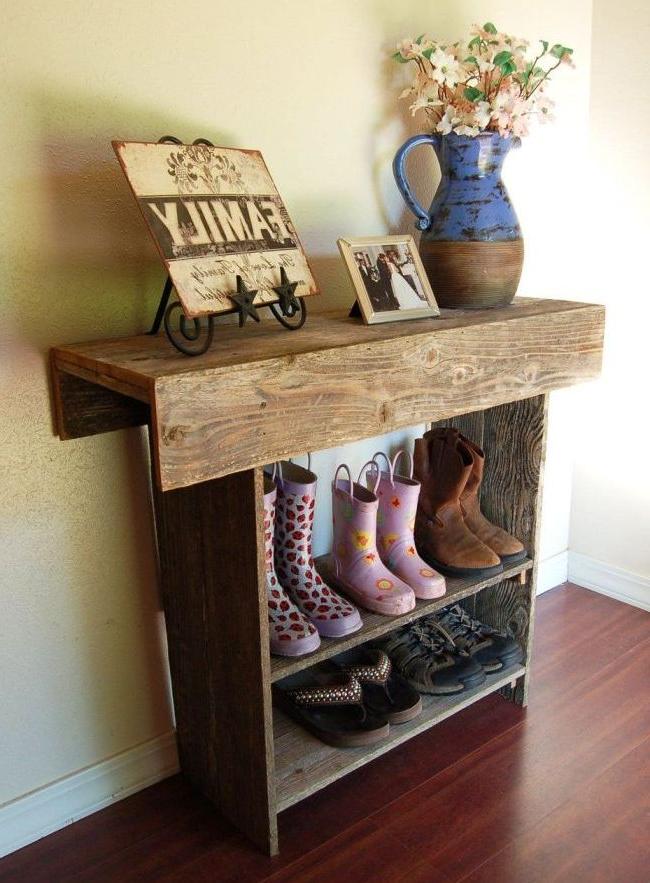 Wooden shoe rack - beautiful and practical