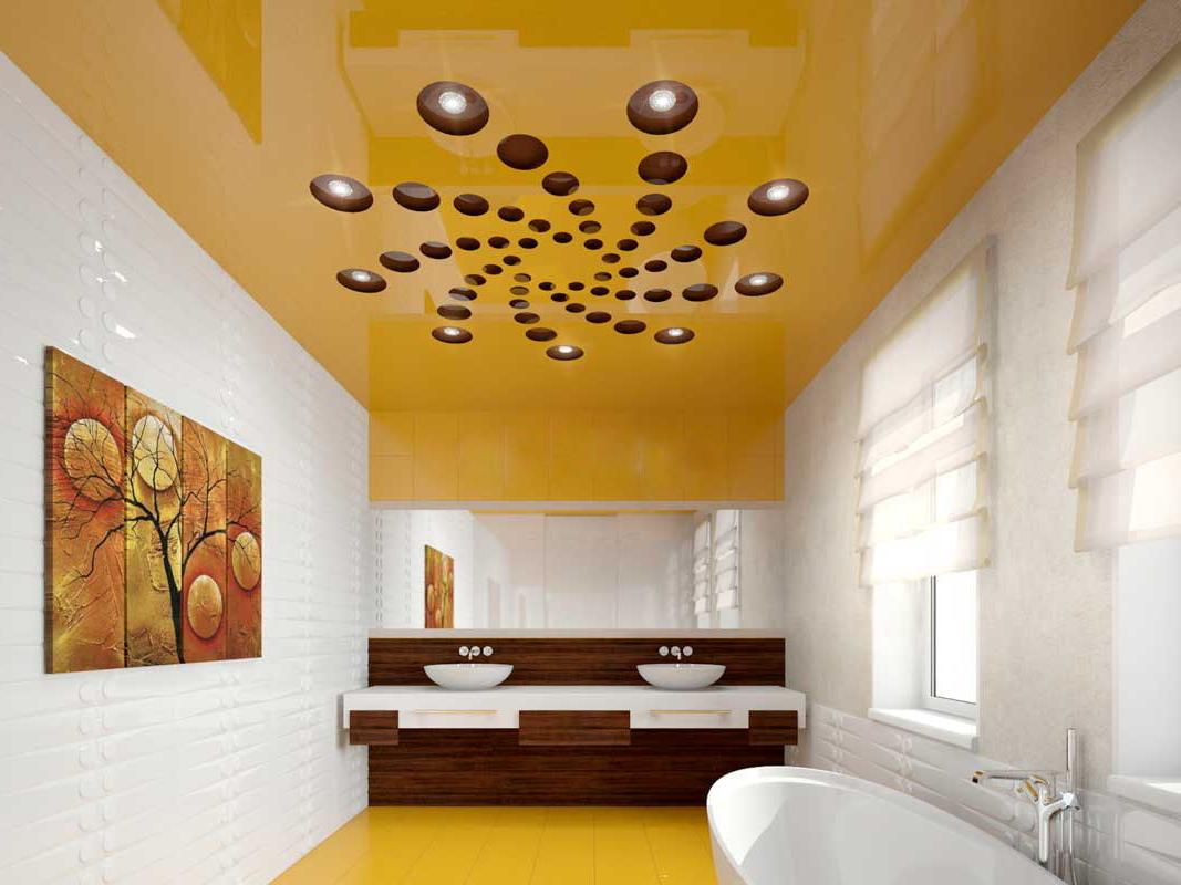 Perforated Yellow Bathroom