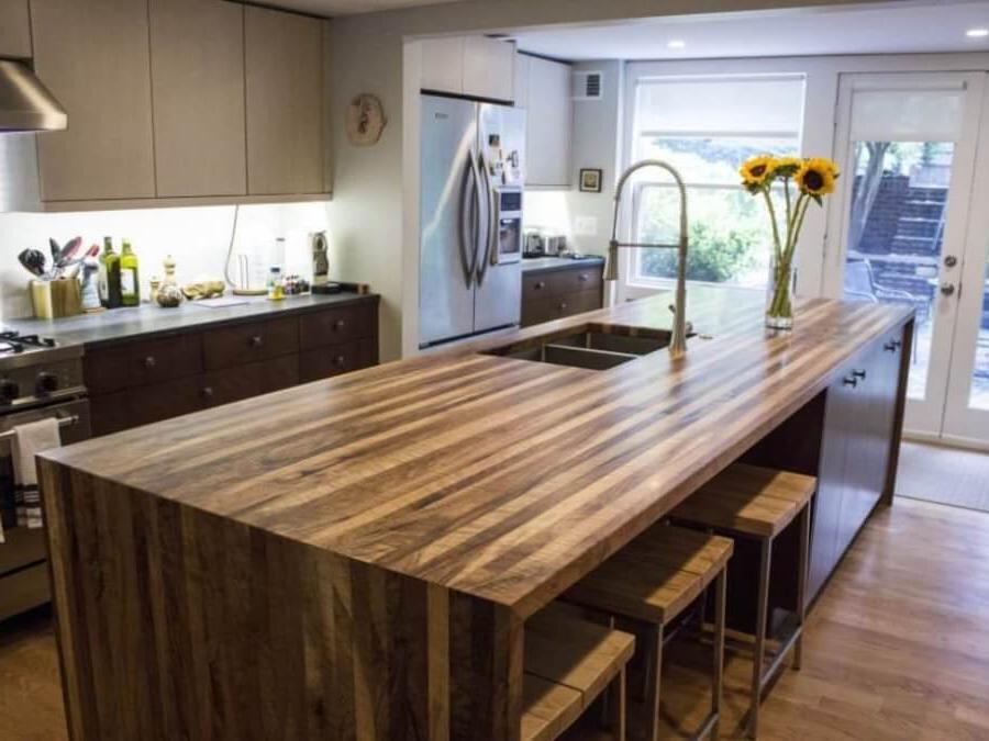 countertops from natural wood