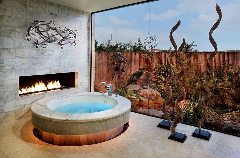 Bathtub Fire Place