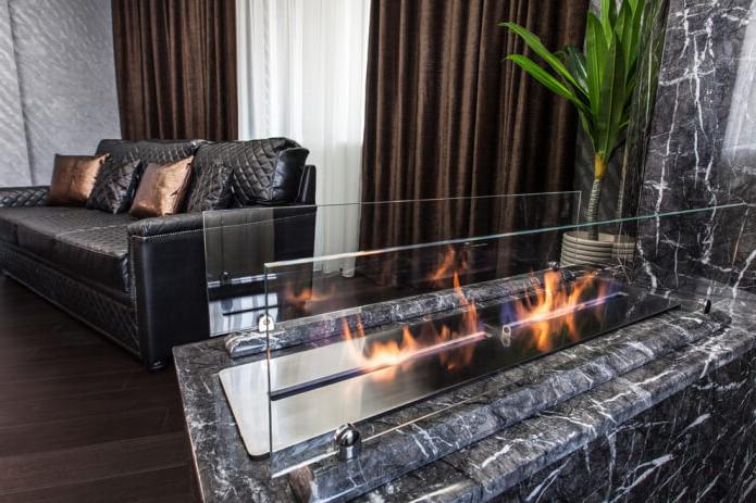 luxury bio fireplace