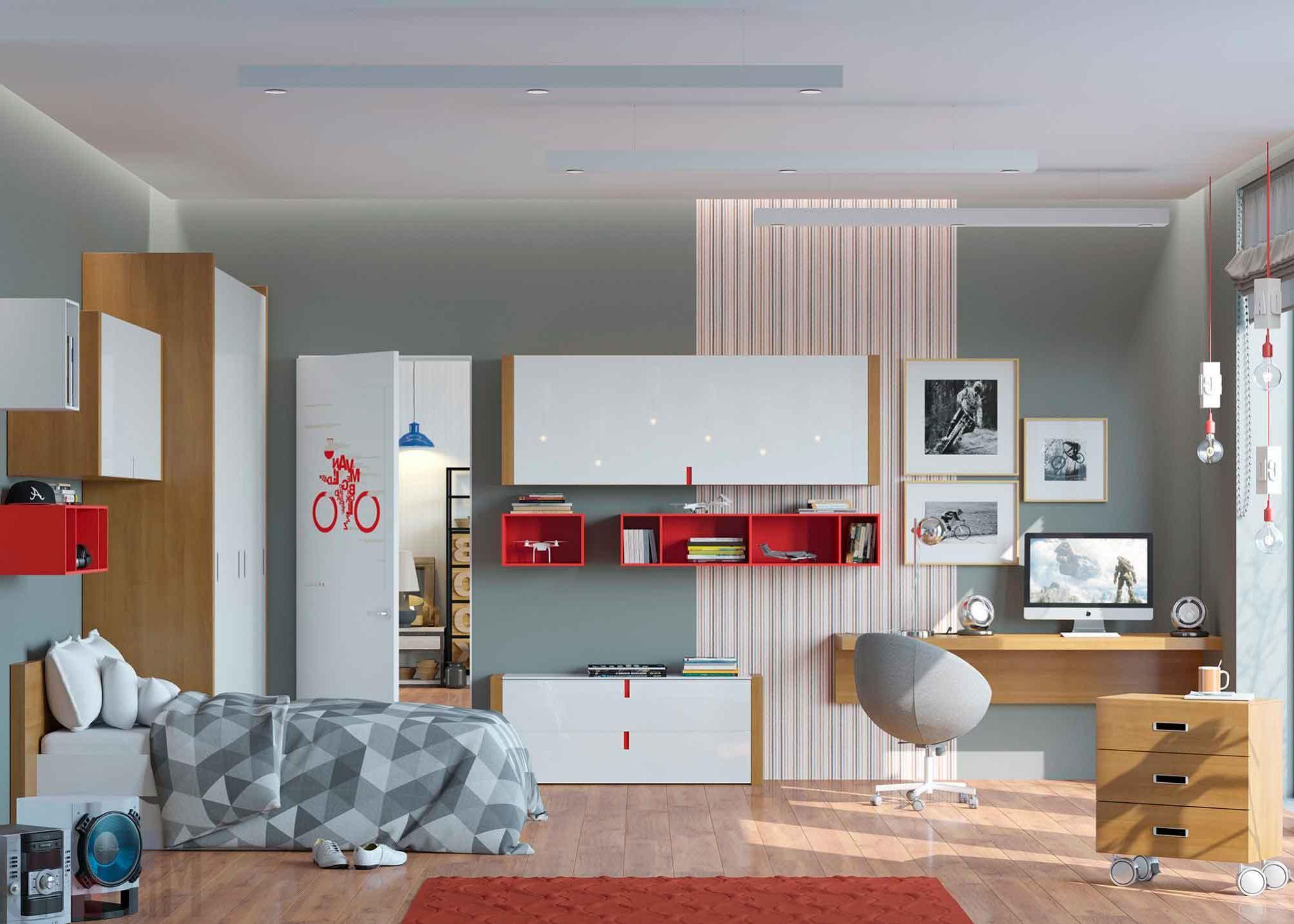 modern multifunctional children's room for a teenager